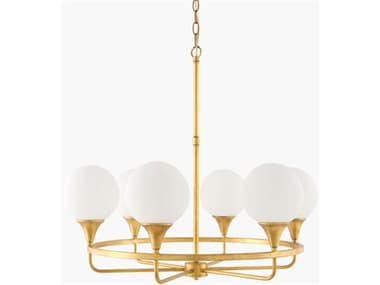 Surya Bolbec 6-Light Gold Round Chandelier SYBBC001
