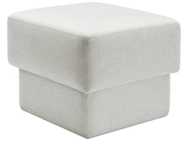 Surya Beldon White Upholstered Ottoman SYBELD001202424