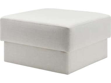 Surya Beldon White Upholstered Ottoman SYBELD003203636