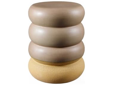 Surya Bizen Brown Khaki Accent Stool SYBIZ003171313