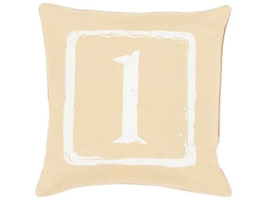 Surya Big Kid Blocks Off-White Pillow SYBKB039