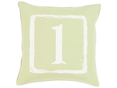 Surya Big Kid Blocks Light Olive Pillow SYBKB042