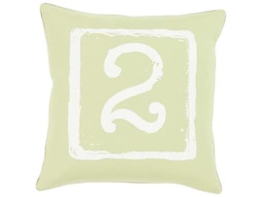 Surya Big Kid Blocks Light Olive Pillow SYBKB049