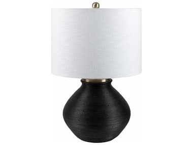 Surya Brillo Black Table Lamp SYBLO004