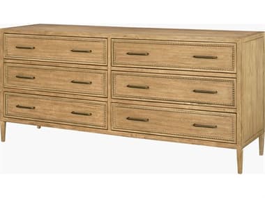Surya Becki Owens Hermosa 6-Drawers Oak Wood Double Dresser SYBOHR003337220