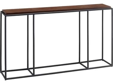 Surya Brax Rectangular Wood Brown Black Console Table SYBRAX004305411