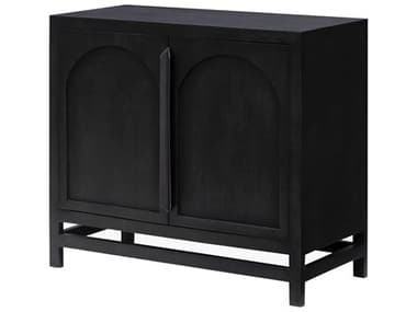 Surya Byron Black Mango Wood Accent Cabinet SYBYO002323616