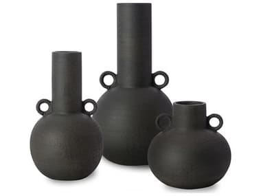 Surya Acanceh Black Vase Set of 3 SYCCH001SET