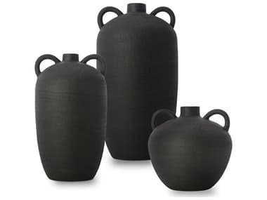 Surya Acanceh Black Vase Set of 3 SYCCH003SET