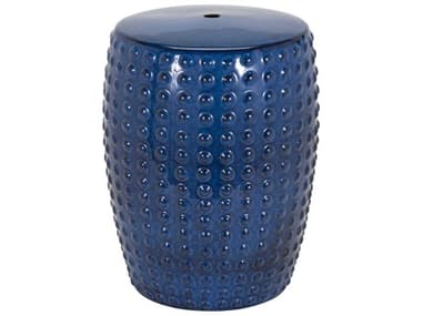 Surya Camdale 13" Blue Accent Stool SYCDE002