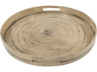 Surya Cane Garden Brown Serving Tray SYCGN005