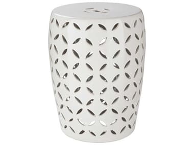 Surya Chantilly Ivory Beige Accent Stool SYCHT762M