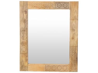 Surya Dilwara Brown Rectangular Wall Mirror SYDLW0013239