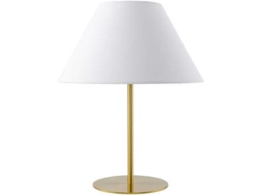 Surya Damita Gold White Translucent Table Lamp SYDMT001