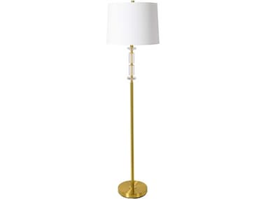 Surya Denver 62" Tall Gold Floor Lamp SYDNV001