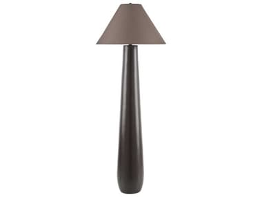 Surya Dosso Dark Brown Linen Floor Lamp SYDSO001