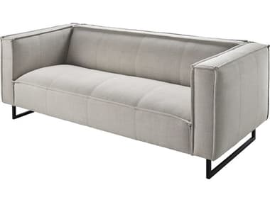 Surya Dylan Light Gray Black Upholstered Sofa SYDYN002