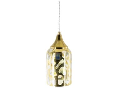 Surya Ellerman 1-Light Gold Mini Pendant SYERM002