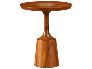 Surya Este 18" Round Wood Brown End Table SYEST001211818