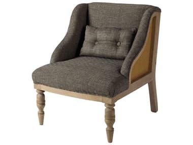 Surya Exeter 23" Gray Fabric Accent Chair SYEXE001