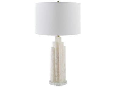 Surya Falaise Cream White Linen Off Buffet Lamp SYFAL002