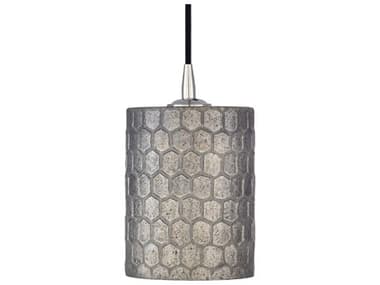 Surya Finnegan 1-Light Metallic Nickel Mini Pendant SYFGN001