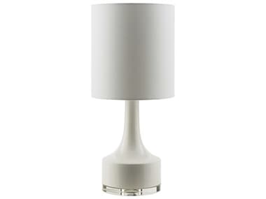 Surya Farris White Cotton Table Lamp SYFRR356TBL