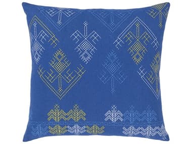 Surya Global Brights Blue Pillow SYGBT006