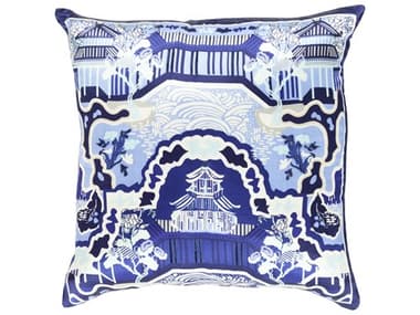 Surya Geisha Dark Blue Pillow SYGE013