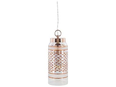 Surya Greger 1-Light Metallic Copper Mini Pendant SYGRG002