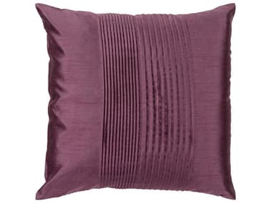 Surya Solid Pleated Plum Pillow SYHH016