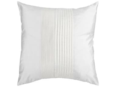 Surya Solid Pleated White Pillow SYHH017