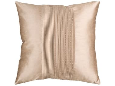 Surya Solid Pleated Tan Pillow SYHH019