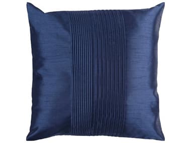 Surya Solid Pleated Navy Pillow SYHH029