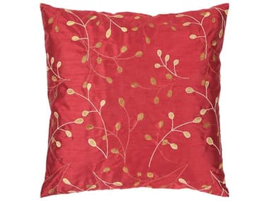 Surya Blossom-II Red / Medium Brown / Cream Pillow SYHH093