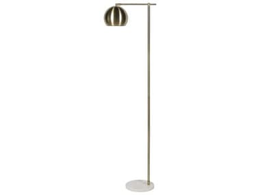 Surya Hartford 62" Tall Metallic Brass Floor Lamp SYHRF005