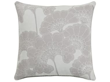 Surya Japanese Floral Medium Gray Pillow SYJA003