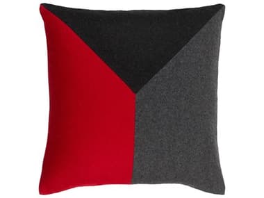 Surya Jonah Red / Black / Charcoal Pillow SYJH002