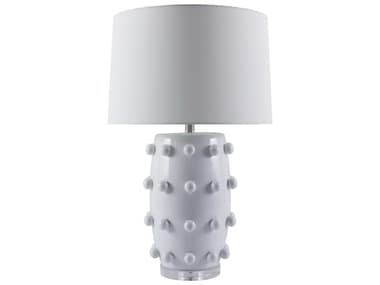 Surya Labianca White Linen Buffet Lamp SYLBA002