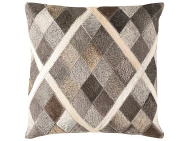 Surya Lycaon Taupe / Charcoal / Wheat Pillow SYLCN004