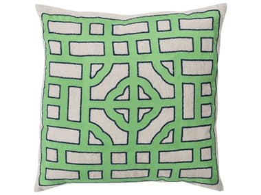 Surya Chinese Gate Green Pillow SYLD045