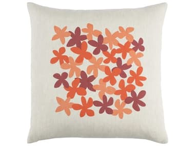 Surya Little Flower Coral Pillow SYLE001