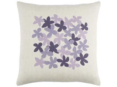 Surya Little Flower Purple Pillow SYLE004