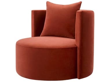 Surya Lorient Swivel Burgundy Accent Chair SYLRE001