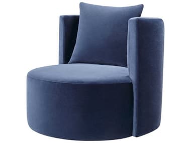 Surya Lorient Swivel Blue Accent Chair SYLRE002