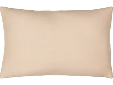 Surya Linen Solid Beige Pillow SYLSL004