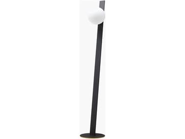Surya Lubango Black White Glass Floor Lamp SYLUB002