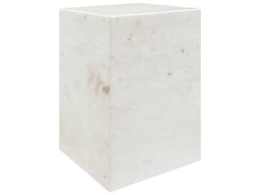 Surya Metier Square Marble White End Table SYMETI002201414