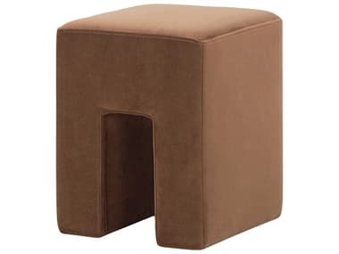Surya Miraya Brown Upholstered Ottoman SYMIRY003181414