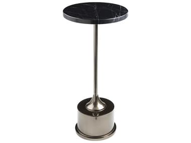 Surya Mackay 11" Round Marble End Table SYMKY002
